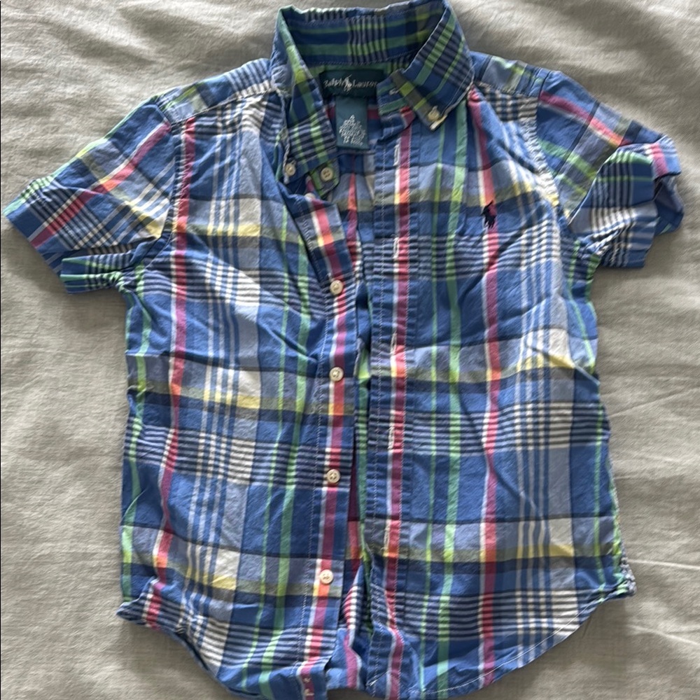 Polo by Ralph Lauren Kids Plaid Shirt - Blue, Green, Pink